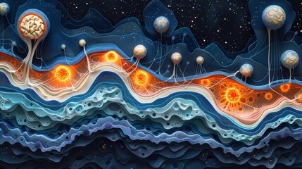 neurons, neural connection, impulse