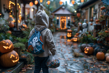 Fototapeta premium Trick-or-Treat Adventure