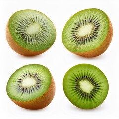 Fototapeta premium Kiwi Frucht Ohne Hintergrund Ansichten