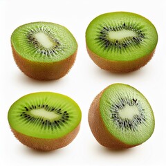 Fototapeta premium Kiwi Frucht Ohne Hintergrund Ansichten