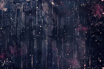 Dark Stardust Color Palette Background with Abstract Galactic Elements and Light Streaks