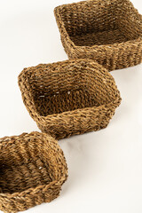 Obraz premium Baskets made of wicker. Wicker baskets