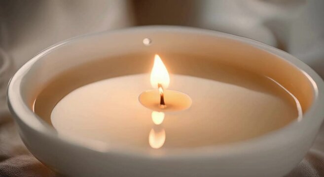 Milk Bath Serenity: Candlelit Soak