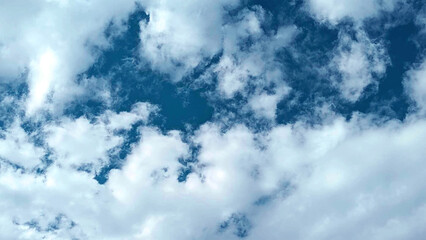 Obraz premium Blue sky with clouds. Original