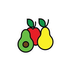healty food vector type icon