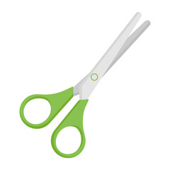 Scissors flat icon isolated on white background