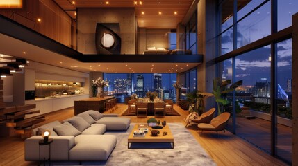Luxury Downtown Apartment Interior