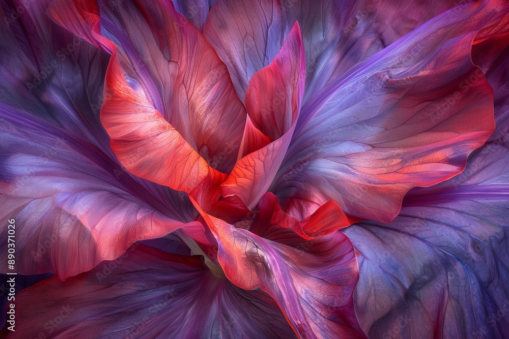 Poster abstract vibrant pattern with flowing shapes and vivid colors creating a dynamic and eye catching vi