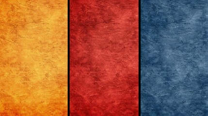 Fototapeta premium Three-Toned Rectangular Panels with Varied Textures and Colors