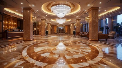 Obraz premium Luxurious Hotel Lobby Design