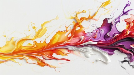 Vibrant Chaos - Colorful Paint Splatter Artwork