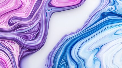 Fototapeta premium Abstract Ink Splatters on White Paper