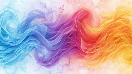 Obraz premium Abstract Watercolor Painting in Pastel Shades