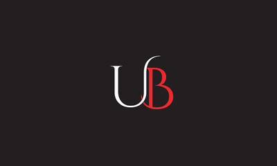 UB, BU , B , U, Abstract Letters Logo Monogram