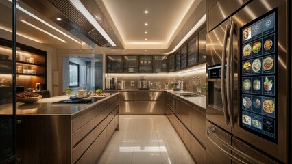 Modern Luxury Kitchen with Smart Appliances - High-End Interior Design