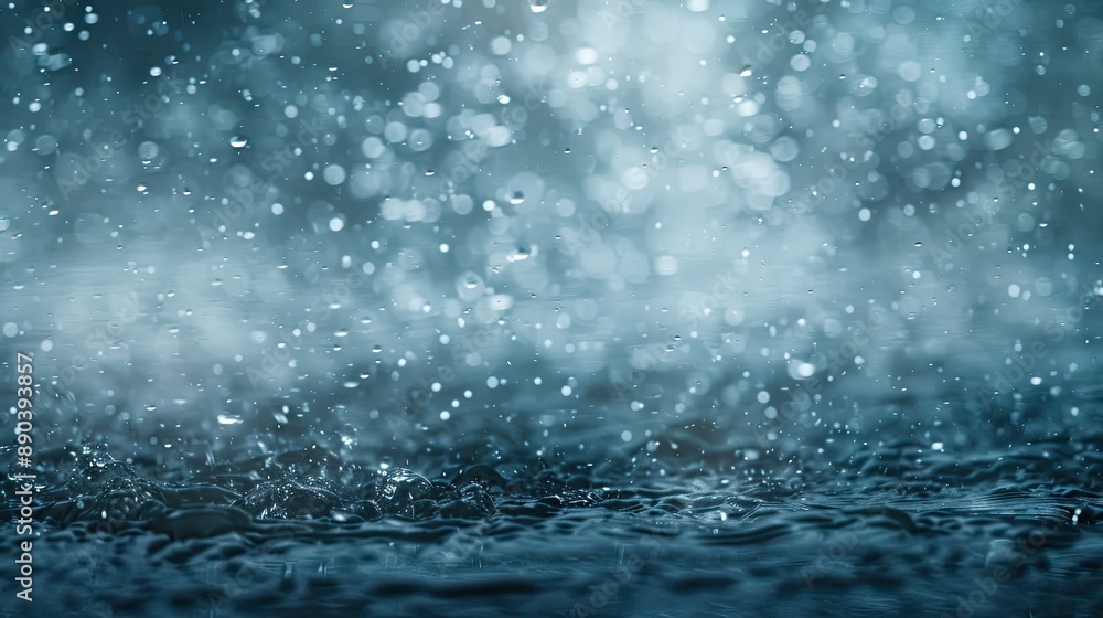 Aufkleber soft rain and fog texture blending on a dark background, creating an ethereal overlay