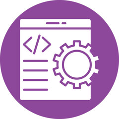 Design software glyph circle icon