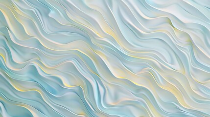 Obraz premium A calming pattern of light blue and yellow waves