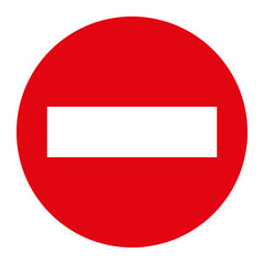 PROHIBITORI SIGN, R-101 - No entry - PNG