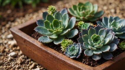 Succulents:Description: Succulents encompass a wide variety of plants characterized by their thick, fleshy leaves or stems that store water.Background: Succulents are often showcased in small pots or 