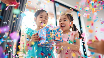 The children with a gift