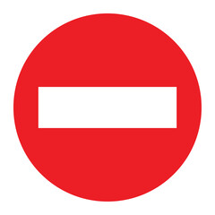 PROHIBITORI SIGN, R-101 - No entry