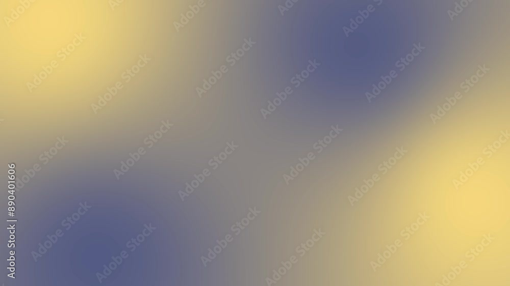 Poster a blurred background with a blend of yellow and blue hues, creating a soft and abstract visual.