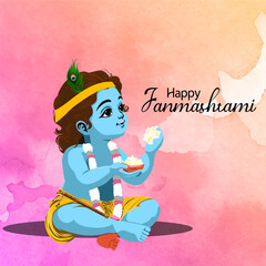 krishna janmashtami social media post