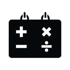 Blackboard, education, math icon.