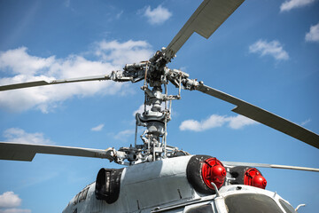 Main rotor system russian aviation helicopter combination of several rotary wings rotor blades