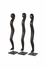 3d render of a person standing on a scale, Abstract woman body sculpture real size 3D