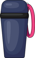 Reusable bottle for reducing waste, featuring a handle and a modern design