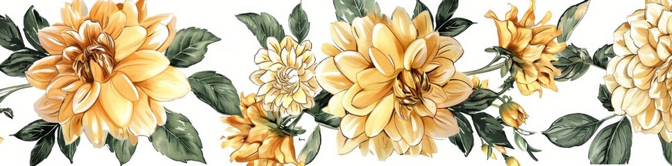 Flower painting hyperrealism high detail isolated on a transparent background