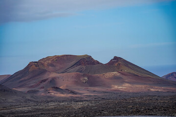 Vulkanlandschaft im Timanfaya-Nationalpark auf Lanzarote