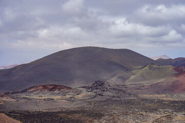 Vulkanlandschaft im Timanfaya-Nationalpark auf Lanzarote