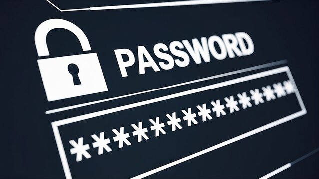 Sleek interface of a Password input field