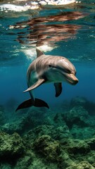 Obraz premium Dolphin in the Sea