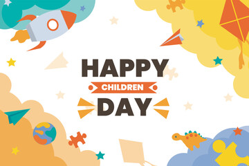 Fototapeta premium background child for happy children day