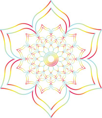 This is simple and vector mandala background and it is editable.