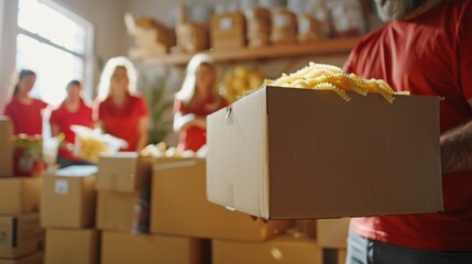 The Box of Donated Food