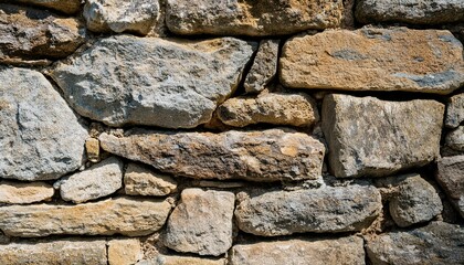 Close-up of old stone wall during sunny day