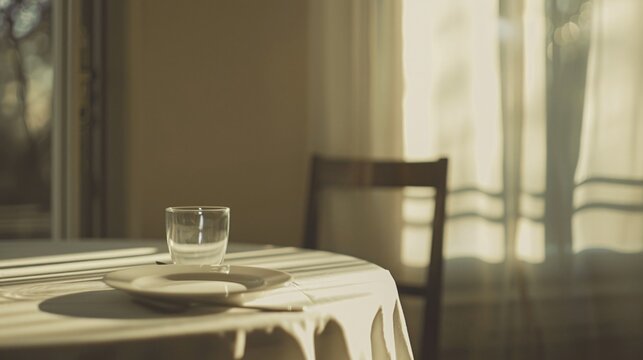 A beautifully set dinner table in a stylish restaurant with elegant decor and a warm, inviting ambiance