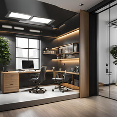 Fototapeta premium modern work room design 