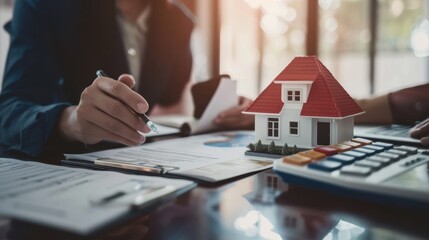 The real estate signing