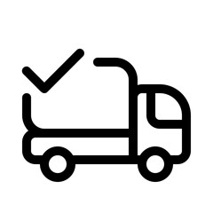 logistic check icon with line style, perfect for user interface projects