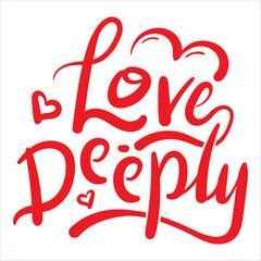 Vector typography of the words 