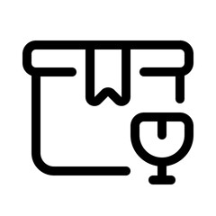 package easy to break icon with line style, perfect for user interface projects