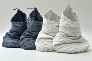 Cozy Baby Booties in Soft Neutral Colors