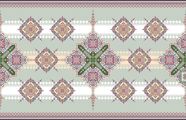 B_11_Fabric Pattern Art Geometric Tribal Pattern