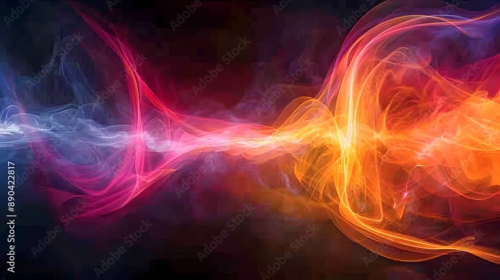 Aufkleber dynamic luminous pathways of an energetic transformative journey